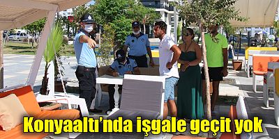 Büyükşehir Belediyesi Konyaaltı Sahili’nde aykırılıklara yönelik denetim gerçekleştirdi