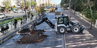 Büyükşehir Belediyesi Namık Kemal Bulvarı asfaltını yeniliyor