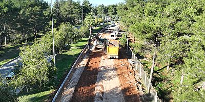 Büyükşehir Belediyesi’nden Kardeş Kentler Caddesi’nde çalışma