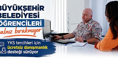 Büyükşehir Belediyesi öğrencileri yalnız bırakmıyor