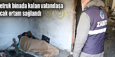 Büyükşehir Belediyesi soğuk havada evsizleri unutmadı