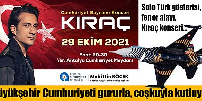 Büyükşehir Cumhuriyeti gururla, coşkuyla kutluyor