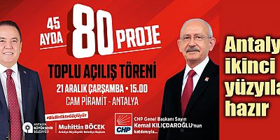 Büyükşehir’den  “45 ayda 80 proje” için toplu açılış töreni
