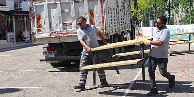 Büyükşehir’den bank ve piknik masası desteği