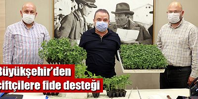 Büyükşehir’den çiftçilere fide desteği