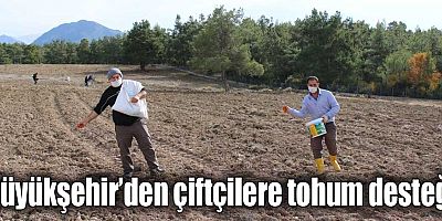 Büyükşehir’den çiftçilere tohum desteği