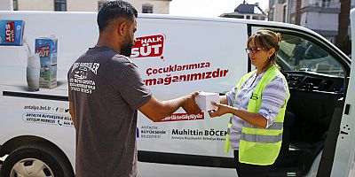 Büyükşehir’den çocuklara 773 bin 400 litre süt desteği