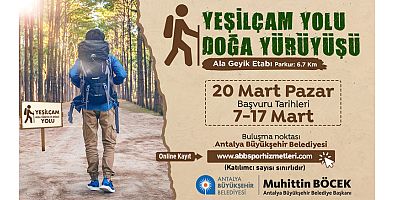 Büyükşehir’den doğa yürüyüşü