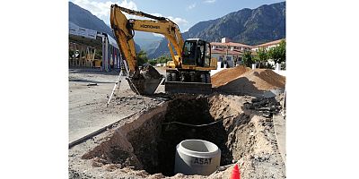 Büyükşehir’den Kemer’de alt yapı çalışması