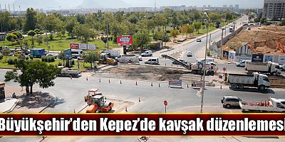 Büyükşehir’den Kepez’de kavşak düzenlemesi
