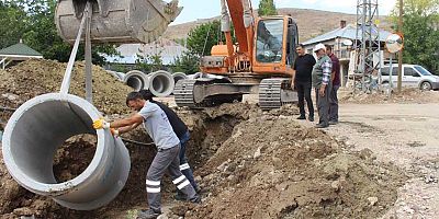 Büyükşehir’den Kırkpınar’da yağmur suyu çalışması