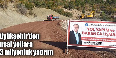 Büyükşehir’den kırsal yollara 33 milyonluk yatırım