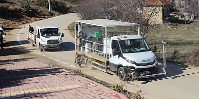 Büyükşehir’den Korkuteli’nin mahallelerinde yoğun çalışma 