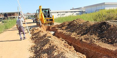 Büyükşehir’den Manavgat’ta kanalizasyon imalatı