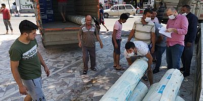 Büyükşehir'den zarar gören üreticiye destek