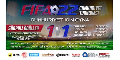 Büyükşehir ‘FİFA 22 Cumhuriyet Turnuvası’ Düzenleyecek