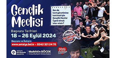 Büyükşehir Gençlik Meclisine başvurular başladı