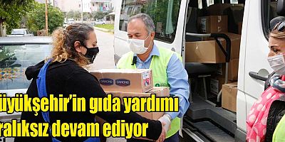 Büyükşehir’in gıda yardımı devam ediyor
