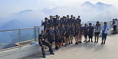 Büyükşehir izcileri Tünektepe’den şehri izledi