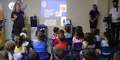 Büyükşehir kreşlerinde deprem eğitimi