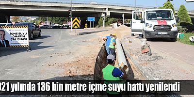 Büyükşehir kullanım ömrünü tamamlamış içme suyu hatlarını yenileniyor