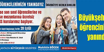 Büyükşehir öğrencinin yanında