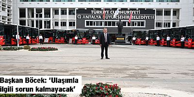 Büyükşehir toplu taşıma filosuna 20 yeni otobüs kattı
