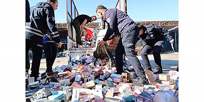 Büyükşehir zabıtasından sahte parfüm operasyonu