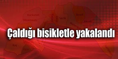 Çaldığı bisikletle yakalandı