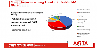 Çalışanlar en çok psikolojik danışmanlık hizmeti aldı