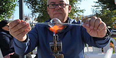 Cam sanatı gösterisine büyük ilgi