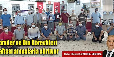 Camiler ve Din Görevlileri Haftası anmalarla sürüyor