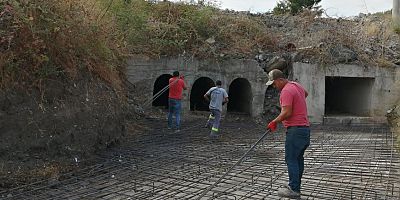 Çamyuva'da menfez çalışması