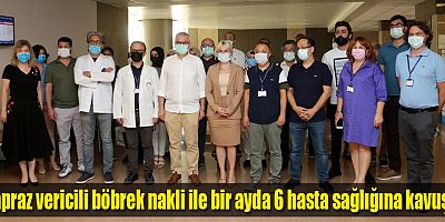 Çapraz vericili böbrek nakli ile bir ayda 6 hasta sağlığına kavuştu