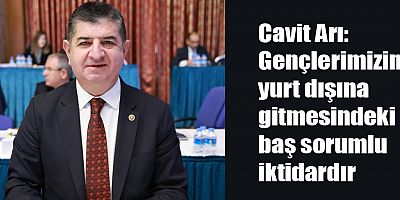 Cavit Arı: Gençlerimizin yurt dışına gitmesindeki baş sorumlu iktidardır