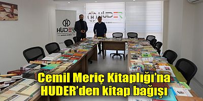 Cemil Meriç Kitaplığı’na HUDER’den kitap bağışı