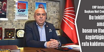 Cengiz: Bu teklifin amacı basın ve ifade özgürlüğünü rafa kaldırmak