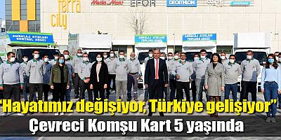 Çevreci Komşu Kart 5 yaşında