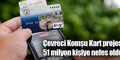 Çevreci Komşu Kart projesi 51 milyon kişiye nefes oldu