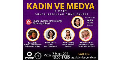 ÇGD Akdeniz’den “Kadın ve medya” paneli