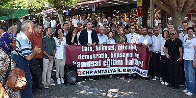 CHP'den 24 Saat Eğitim Maratonu Basın Açıklaması