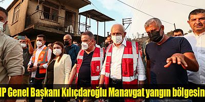 CHP Genel Başkanı Kılıçdaroğlu Manavgat yangın bölgesinde