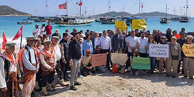 CHP Gerenlik Koyu için Kaş'ta