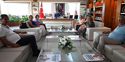 CHP Kemer Kadın Kollarından Başkan Topaloğlu’na ziyaret