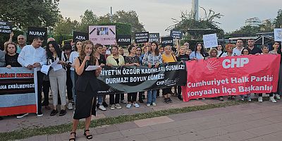 CHP Konyaaltı Kadın Kolları Başkanı Aslı Tazegül: Fadim için, adalet için, demokrasi için buradayız
