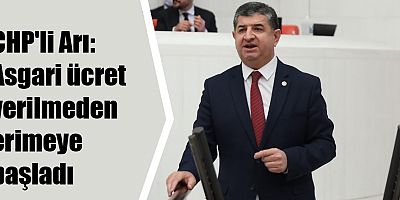 CHP'li Arı: Asgari ücret verilmeden erimeye başladı