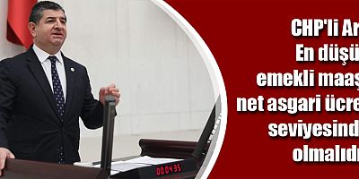 CHP'li Arı: En düşük emekli maaşı net asgari ücret seviyesinde olmalı
