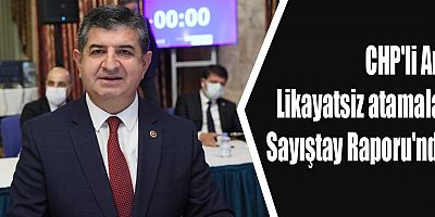 CHP'li Arı: Likayatsiz atamalar Sayıştay Raporu'nda