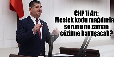 CHP'li Arı: Meslek kodu mağdurları sorunu ne zaman çözüme kavuşacak?