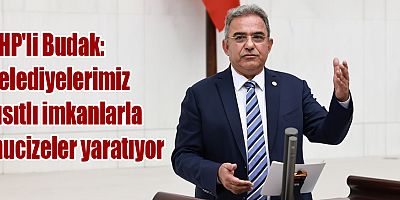 CHP'li Budak: Belediyelerimiz kısıtlı imkanlarla mucizeler yaratıyor